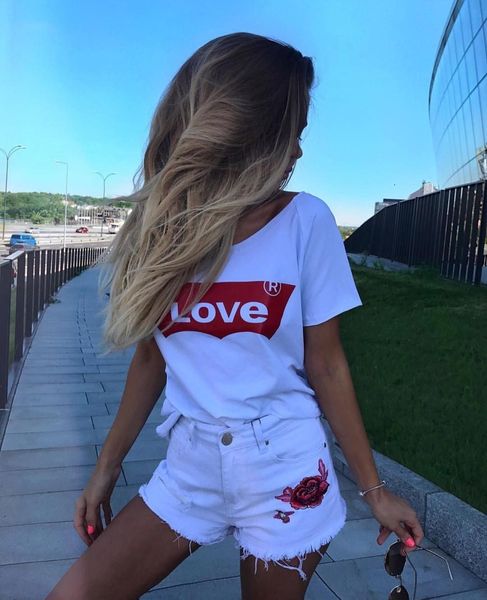 amour t-shirt casual cotton red letter printed love shirt feminist women english letter love t shirt plus size korean style, White
amour t-shirt casual cotton red letter printed love shirt feminist women english letter love t shirt plus size korean style, White