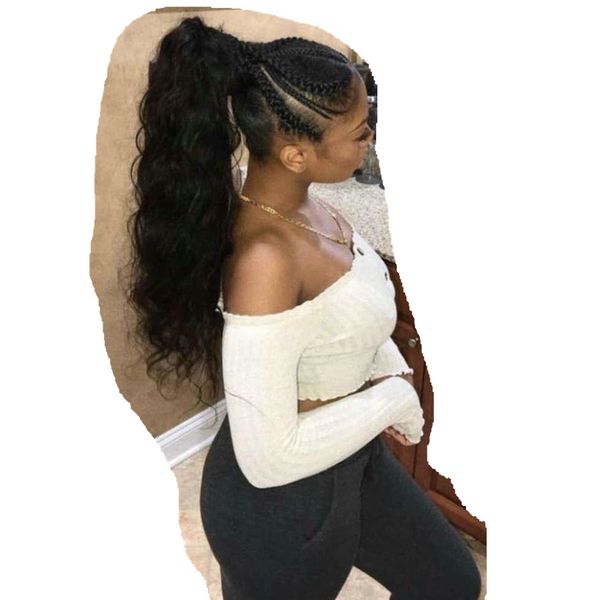 100% human hair ponytail ,wavy drawstring ponytail women hair extension loose wave pony tail hairpiece 100g-160g natural color, Black
100% human hair ponytail ,wavy drawstring ponytail women hair extension loose wave pony tail hairpiece 100g-160g natural color, Black