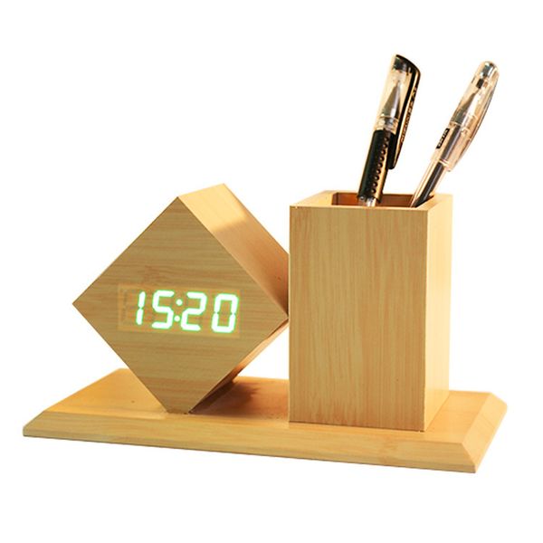 wooden alarm clock digital led silent clocks with pen holder for home office desk clocks home table decoration despertador
wooden alarm clock digital led silent clocks with pen holder for home office desk clocks home table decoration despertador