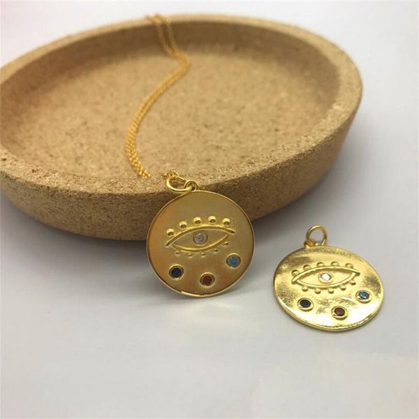 925 sterling silver devil's eye mix zircon pendants necklace gold round fashion creative coin necklace for women jewelry gift
925 sterling silver devil's eye mix zircon pendants necklace gold round fashion creative coin necklace for women jewelry gift