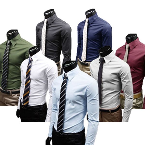 l-3xl men's luxury long sleeve formal business shirts casual comercy negotiation shirts slim fit plain color shirts top, White;black
l-3xl men's luxury long sleeve formal business shirts casual comercy negotiation shirts slim fit plain color shirts top, White;black