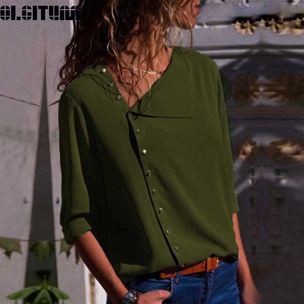 2019 new spring fashion long sleeve women blouses and skew collar solid office shirt casual for fashion lady bs298, White
2019 new spring fashion long sleeve women blouses and skew collar solid office shirt casual for fashion lady bs298, White