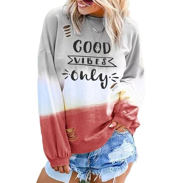 broken hole letter good wibes only sweatshirt women print long sleeve pullovers hoodies ladies 2019 autumn winter sweatshirts, Black
broken hole letter good wibes only sweatshirt women print long sleeve pullovers hoodies ladies 2019 autumn winter sweatshirts, Black