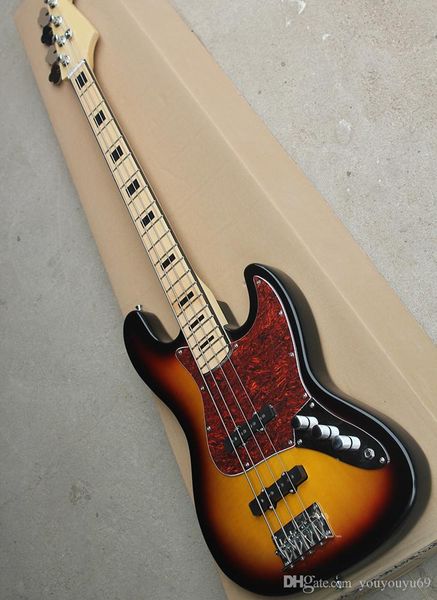 4-string bass electric guitar with maple fingerboard, red pearl pickguard, string body, personalized service
4-string bass electric guitar with maple fingerboard, red pearl pickguard, string body, personalized service
