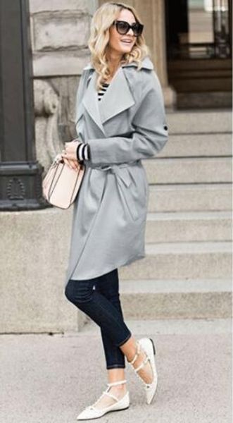 autumn and winter new european and american large size women's suit collar shirt british wind long windbreaker jacket, Black
autumn and winter new european and american large size women's suit collar shirt british wind long windbreaker jacket, Black