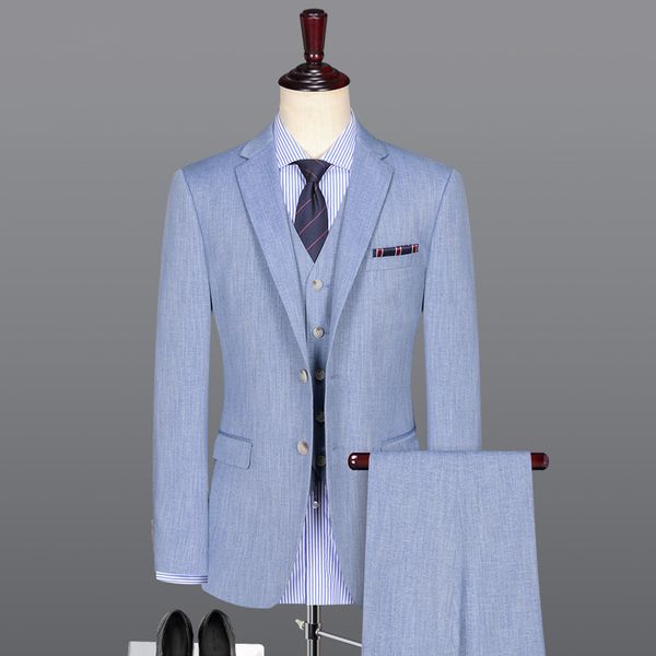 single breasted light blue summer spring autumn wedding suits for men business man suits set slim fit 3pcs 2pc set plus size 58, White;black
single breasted light blue summer spring autumn wedding suits for men business man suits set slim fit 3pcs 2pc set plus size 58, White;black