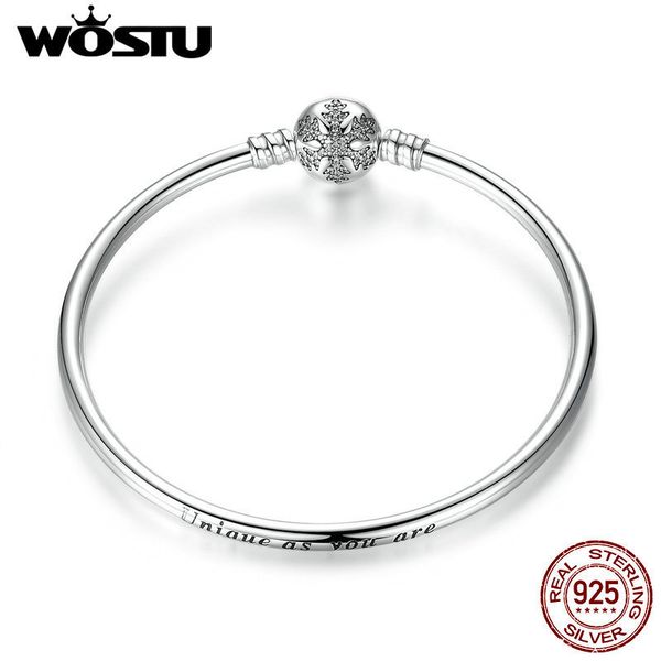 wostu authentic 925 sterling silver engrave snowflake clasp unique as you are chain bracelet & bangle fit diy jewelry xchs915 sh190727, Golden;silver
wostu authentic 925 sterling silver engrave snowflake clasp unique as you are chain bracelet & bangle fit diy jewelry xchs915 sh190727, Golden;silver