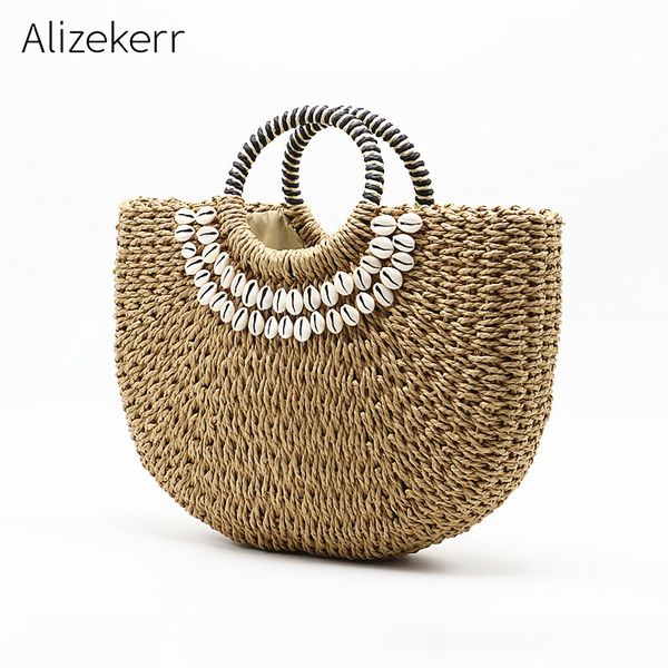 semicircle shell summer beach bag women 2019 new woven half moon large bohemian tote straw beach handbag female holiday travel
semicircle shell summer beach bag women 2019 new woven half moon large bohemian tote straw beach handbag female holiday travel
