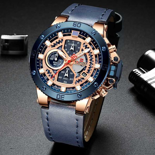 naviforce watch men casual sport chronograph quartz wristwatch mens date waterproof clock male relogio masculino, Slivery;brown
naviforce watch men casual sport chronograph quartz wristwatch mens date waterproof clock male relogio masculino, Slivery;brown
