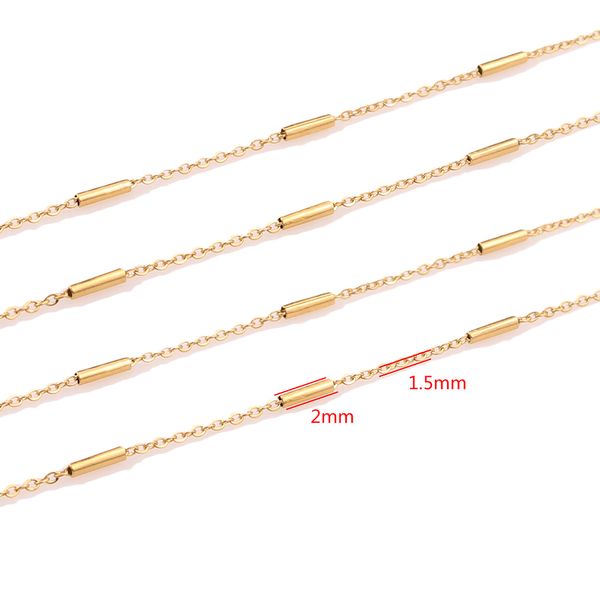 2 meter clip beads tube stainless steel cross gold chain for diy cable chain necklaces bracelets jewelry making accessories, Blue;slivery
2 meter clip beads tube stainless steel cross gold chain for diy cable chain necklaces bracelets jewelry making accessories, Blue;slivery