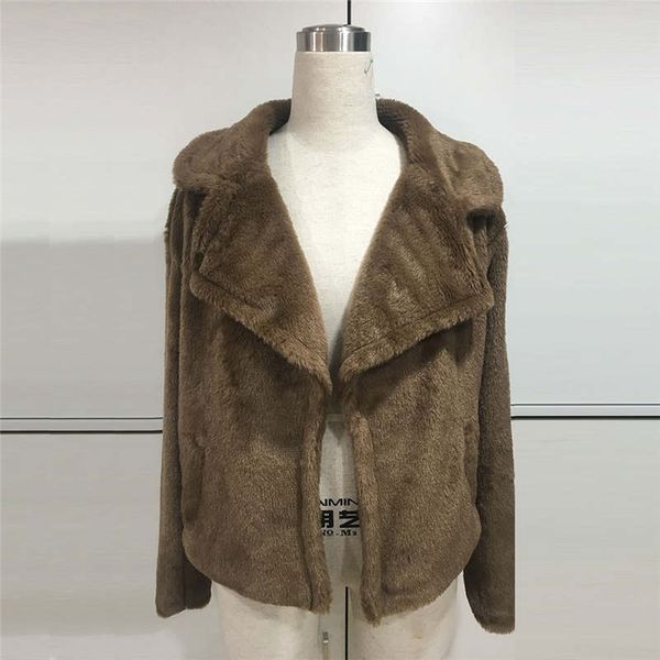 women smooth fur short coat false mink fur dark buckle women's leather s-3xl autumn fashion designer womens clothe, Black
women smooth fur short coat false mink fur dark buckle women's leather s-3xl autumn fashion designer womens clothe, Black