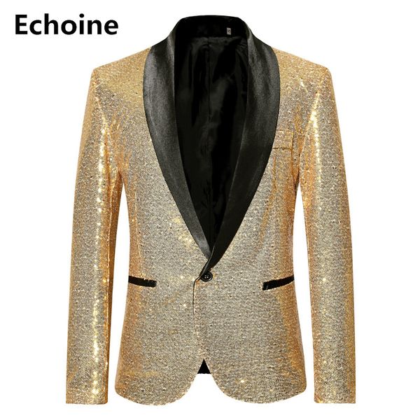men sequine jacket blazer slim fit golden suit jacket shinning club outfit party outwear streetwear performance dancer clothing, White;black
men sequine jacket blazer slim fit golden suit jacket shinning club outfit party outwear streetwear performance dancer clothing, White;black