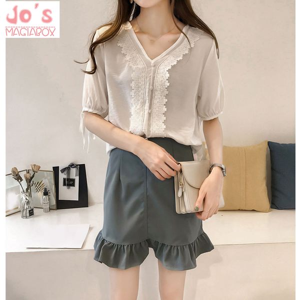 summer women sweet bow chiffon korean sweet and blouses ladies casual half sleeve kimono shirts blusas mujer v-neck shirts, White
summer women sweet bow chiffon korean sweet and blouses ladies casual half sleeve kimono shirts blusas mujer v-neck shirts, White