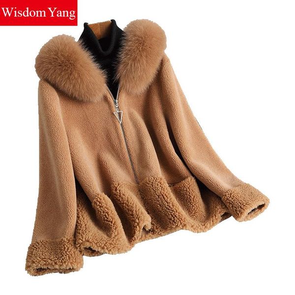 elegant coffe sheep shearing wool jackets coats women fur hooded winter warm short woolen overcoat coat jacket outerwear, Black
elegant coffe sheep shearing wool jackets coats women fur hooded winter warm short woolen overcoat coat jacket outerwear, Black