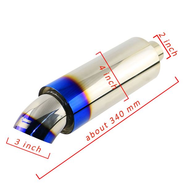 1pcs universal 2'' burned blue js racing jasma car exhaust pipe 3'' straight-through muffler sound bomb ing
1pcs universal 2'' burned blue js racing jasma car exhaust pipe 3'' straight-through muffler sound bomb ing