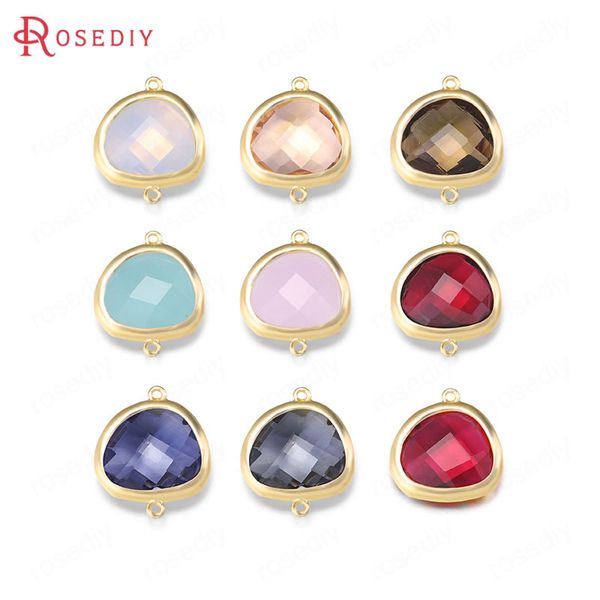 4pcs 15x18mm 24k champagne gold color plated brass with colourful glass beads 2 holes connect charms accessories, Bronze;silver
4pcs 15x18mm 24k champagne gold color plated brass with colourful glass beads 2 holes connect charms accessories, Bronze;silver