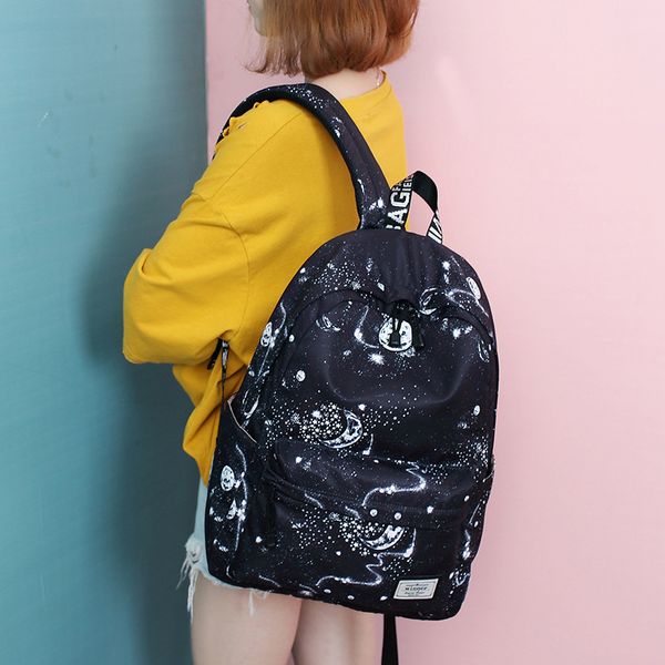 2020 korean version of the starry women's bag fashion large-capacity backpack waterproof travel backpack black
2020 korean version of the starry women's bag fashion large-capacity backpack waterproof travel backpack black