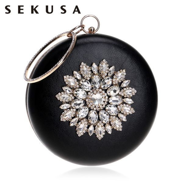 sekusa diamonds flower women pu fashion bag small day clutch evening bag crystal chain shoulder handbags for party wedding purse
sekusa diamonds flower women pu fashion bag small day clutch evening bag crystal chain shoulder handbags for party wedding purse