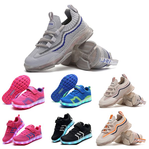 new arrival running shoes for boy and girl white pink black blue orange fashion boys girls led shoes sports sneakers 09, White;red
new arrival running shoes for boy and girl white pink black blue orange fashion boys girls led shoes sports sneakers 09, White;red