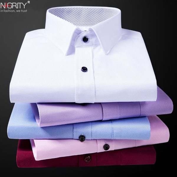 nigrity 2019 spring men's fashion classic comfortable casual long sleeve business shirt man formal shirt plus size xs-size 6xl, White;black
nigrity 2019 spring men's fashion classic comfortable casual long sleeve business shirt man formal shirt plus size xs-size 6xl, White;black