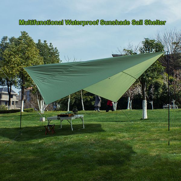 waterproof rectangle sunshade sail shelter uv/rain resistant tent hammock tarp picnic mat for outdoor travel camping
waterproof rectangle sunshade sail shelter uv/rain resistant tent hammock tarp picnic mat for outdoor travel camping
