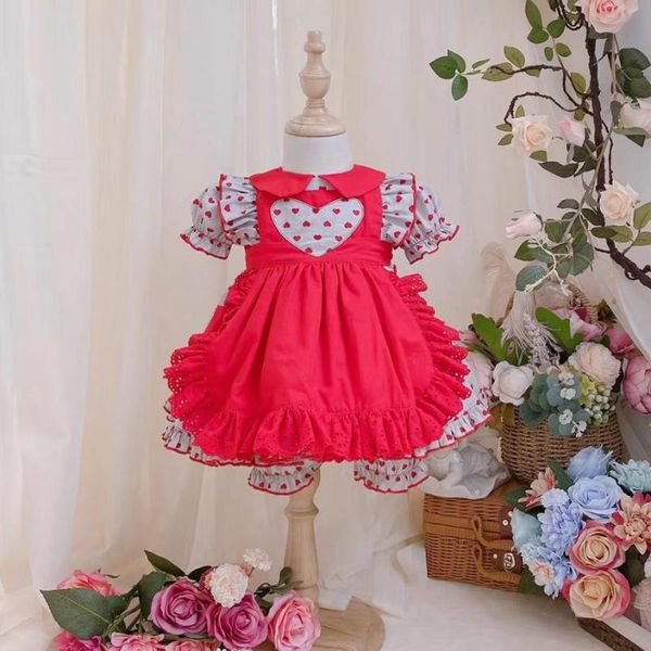 2pcs baby girl summer print short sleeve vintage spanish lolita princess ball gown dress for girl birthday easter dress y3028, Red;yellow
2pcs baby girl summer print short sleeve vintage spanish lolita princess ball gown dress for girl birthday easter dress y3028, Red;yellow