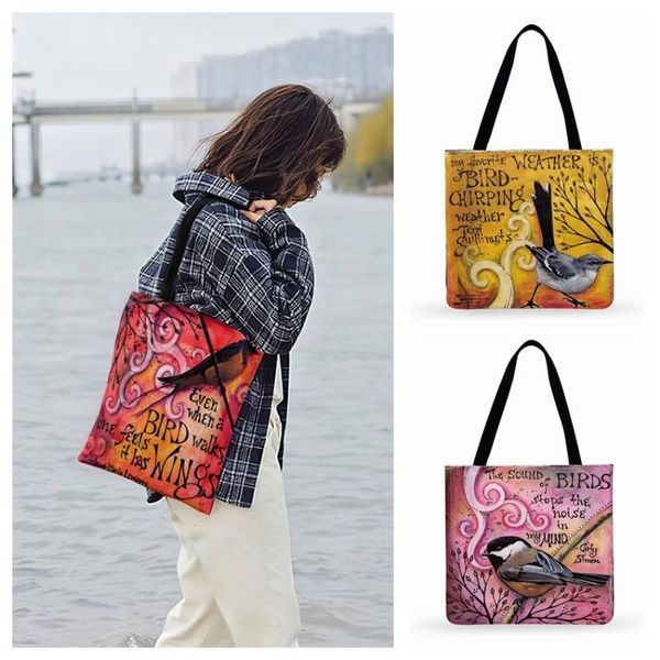 outdoor beach tote bag as a bird painting print tote bags for women casual ladies shoulder bag foldable shopping bags
outdoor beach tote bag as a bird painting print tote bags for women casual ladies shoulder bag foldable shopping bags