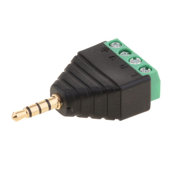 3.5mm 4 pole stereo audio vedio male to 4 screw terminal female double track headphone balum converter adapter
3.5mm 4 pole stereo audio vedio male to 4 screw terminal female double track headphone balum converter adapter