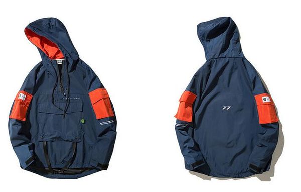 half zipper pullover jacket men new autumn hip hop hooded jacket front pocket casual windbreaker hoodie streetwear harajuku, Black;brown
half zipper pullover jacket men new autumn hip hop hooded jacket front pocket casual windbreaker hoodie streetwear harajuku, Black;brown
