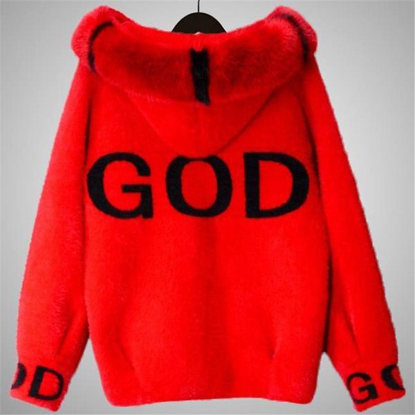 2019 coat female winter new loose single-breasted hooded cardigan solid color long-sleeved pocket thick warm plush fur coat, Black
2019 coat female winter new loose single-breasted hooded cardigan solid color long-sleeved pocket thick warm plush fur coat, Black
