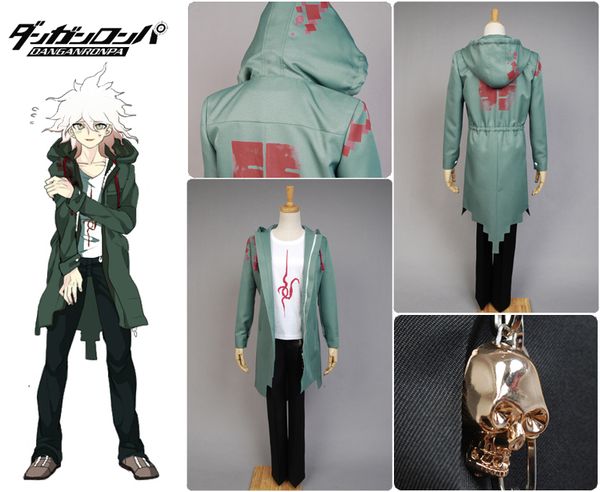 in stock) super danganronpa 2 cosplay costume nagito komaeda nagito army green jacket coat only cosplay costume, Black
in stock) super danganronpa 2 cosplay costume nagito komaeda nagito army green jacket coat only cosplay costume, Black