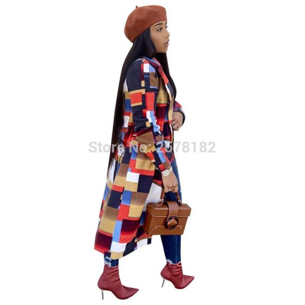 women's trench coats colorful plaid woolen coat turn down collar double breasted fashion casual wool jacket warm winter long outwear ou, Tan;black
women's trench coats colorful plaid woolen coat turn down collar double breasted fashion casual wool jacket warm winter long outwear ou, Tan;black