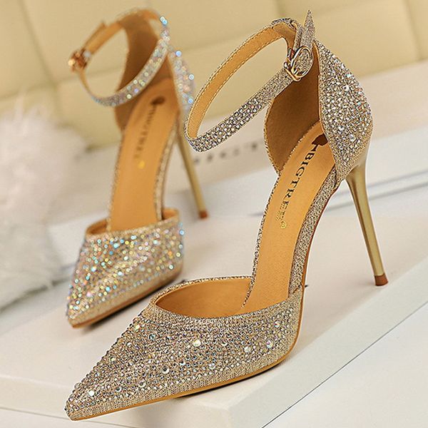 bigtree shoes high heels women pumps buckle women shoes rhinestone sandals wedding party heels female, Black
bigtree shoes high heels women pumps buckle women shoes rhinestone sandals wedding party heels female, Black