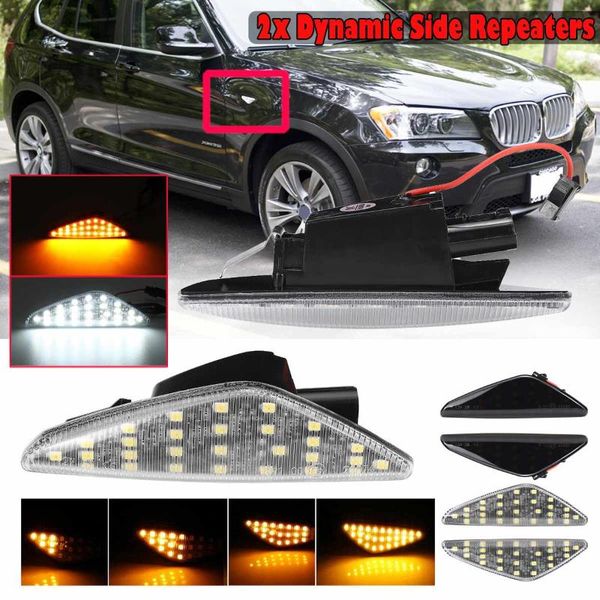2pcs flowing turn signal light dynamic led side marker side indicator daytime running light for x3 x5 x6 f70 f71 f25
2pcs flowing turn signal light dynamic led side marker side indicator daytime running light for x3 x5 x6 f70 f71 f25