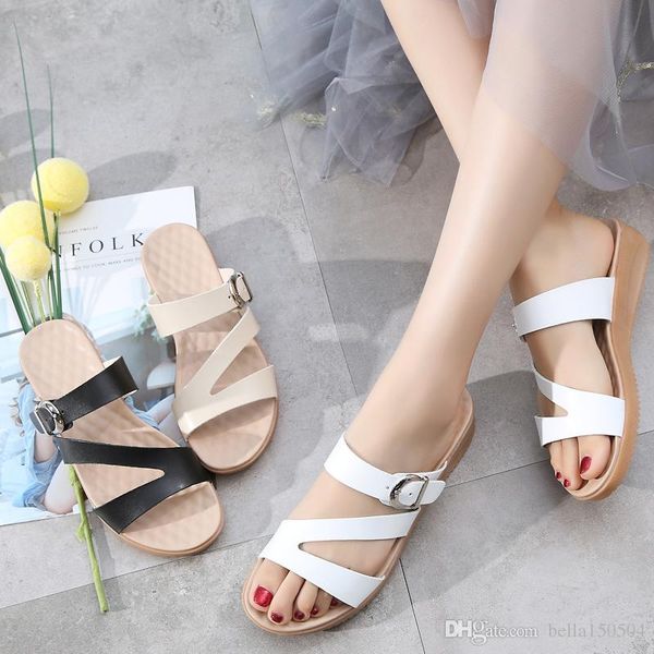 genuine leather female slippers luxury sandals metal buckle women white colors sandals ladies summer outdoor beach slippers good quality, Black
genuine leather female slippers luxury sandals metal buckle women white colors sandals ladies summer outdoor beach slippers good quality, Black