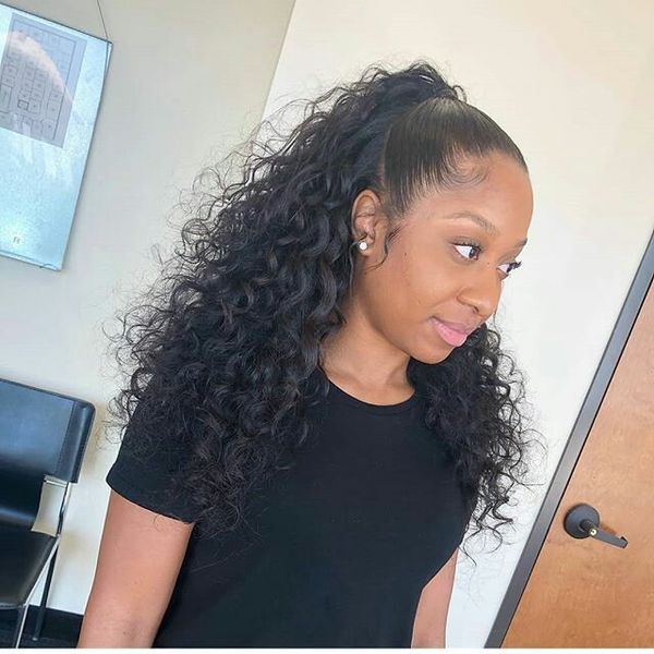 drawstring ponytail human hair clip in ponytail hair extensions virgin hair malaysian curly natural color pony tail for women 1 piece 140g, Black
drawstring ponytail human hair clip in ponytail hair extensions virgin hair malaysian curly natural color pony tail for women 1 piece 140g, Black