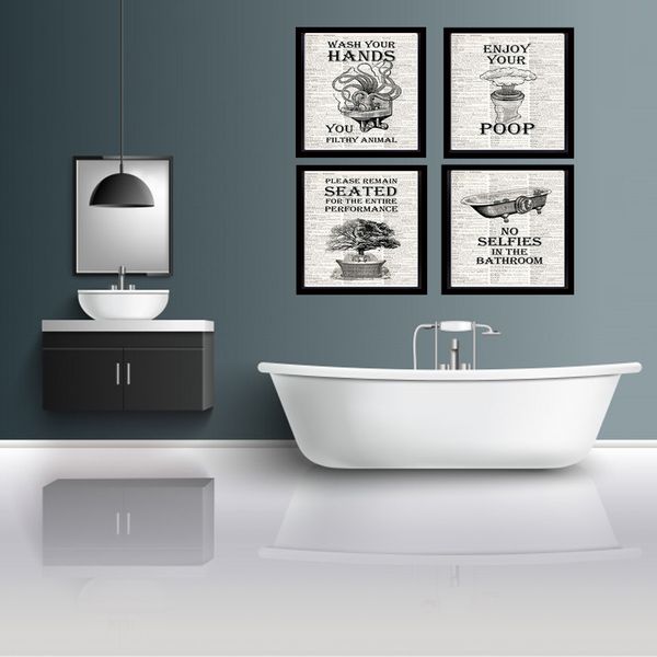 modern bathroom quote prints posters enjoy your poop canvas painting on the wall fortoilet home decor funny creative art picture
modern bathroom quote prints posters enjoy your poop canvas painting on the wall fortoilet home decor funny creative art picture