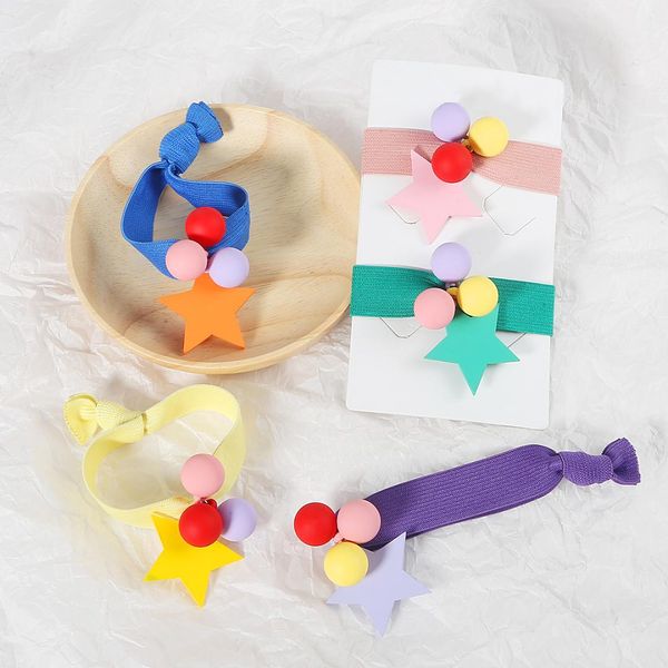 new arrival fashion simple hair rope colorful acrylic round beads pentagram elastic rubber bands for women girls hair accessorie, Golden;white
new arrival fashion simple hair rope colorful acrylic round beads pentagram elastic rubber bands for women girls hair accessorie, Golden;white