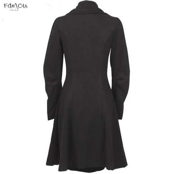Casual Long Fashion Coat Medieval Trench Woolen Women Winter Black Stand Collar Gothic Overcoat Elegant Women Coat Vintage Female
Casual Long Fashion Coat Medieval Trench Woolen Women Winter Black Stand Collar Gothic Overcoat Elegant Women Coat Vintage Female
