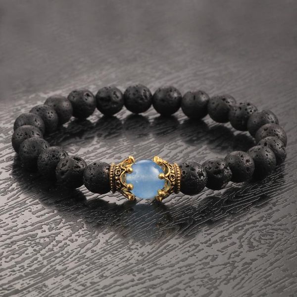 charm natural lava stone bracelet crown beads healing balance bracelet for men women prayer stone yoga jewelry chakra, Black
charm natural lava stone bracelet crown beads healing balance bracelet for men women prayer stone yoga jewelry chakra, Black