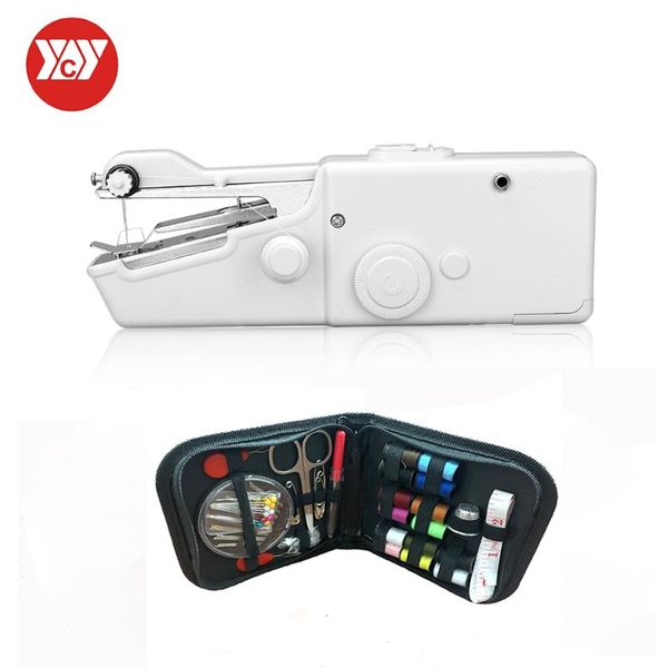 portable household hand sewing box kit machine quick stitch sew needlework cordless clothes fabrics electronic sewing machine, Black
portable household hand sewing box kit machine quick stitch sew needlework cordless clothes fabrics electronic sewing machine, Black