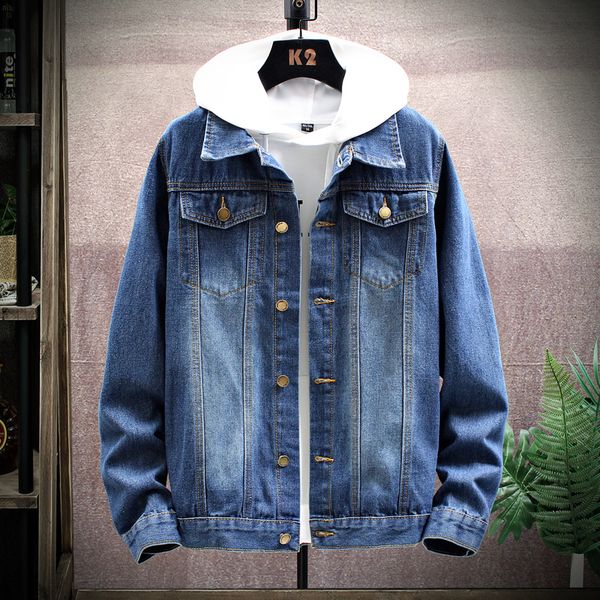 classic denim jacket washed with collar for men casual fashion spring autumn clothes 2020, Black;brown
classic denim jacket washed with collar for men casual fashion spring autumn clothes 2020, Black;brown