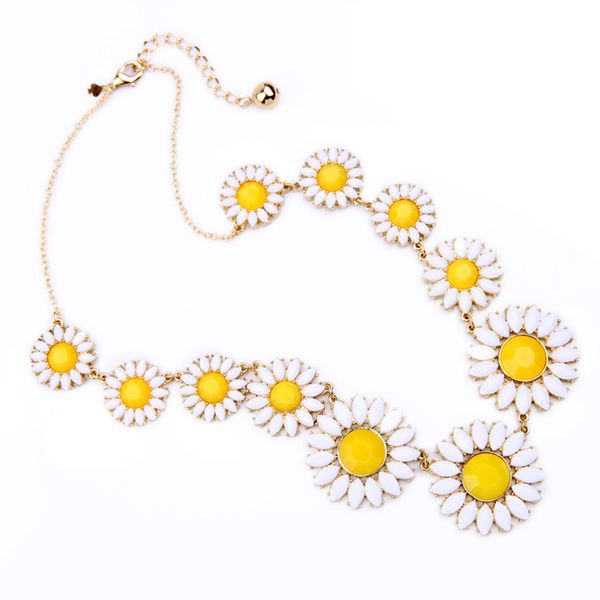 2020 new arrival 4 colors gem flower necklace fashion elegant sun flower fresh daisy strand & string necklaces, Silver
2020 new arrival 4 colors gem flower necklace fashion elegant sun flower fresh daisy strand & string necklaces, Silver