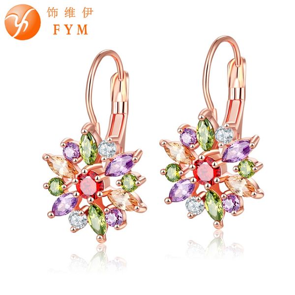fym brand fashion розовое золото цвет серьги красочные cz циркон красивый цветок обруч серьги для женщин серебряная цвета ювелирных изделий, Golden;silver
fym brand fashion розовое золото цвет серьги красочные cz циркон красивый цветок обруч серьги для женщин серебряная цвета ювелирных изделий, Golden;silver