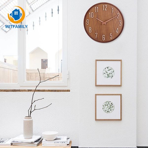 nordic simple wooden wall clock home decoration living room walnut european clocks quartz silent movement modern design art
nordic simple wooden wall clock home decoration living room walnut european clocks quartz silent movement modern design art