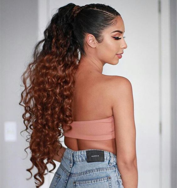 14inch 100% real human hair ponytail wrap around extensions ombre black to wine red two tone clip on ponytails for women 100g 120g140g
14inch 100% real human hair ponytail wrap around extensions ombre black to wine red two tone clip on ponytails for women 100g 120g140g