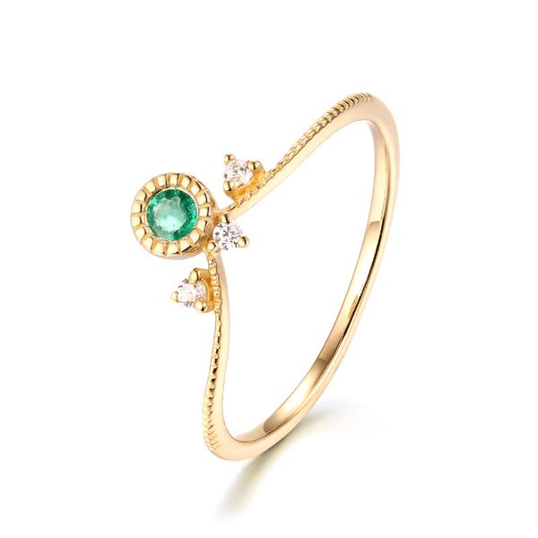 crown emerald crystal 14k real solid gold rings bands for women female fancy upscale genuine gemstone office jewelry gift, Golden;silver 
crown emerald crystal 14k real solid gold rings bands for women female fancy upscale genuine gemstone office jewelry gift, Golden;silver