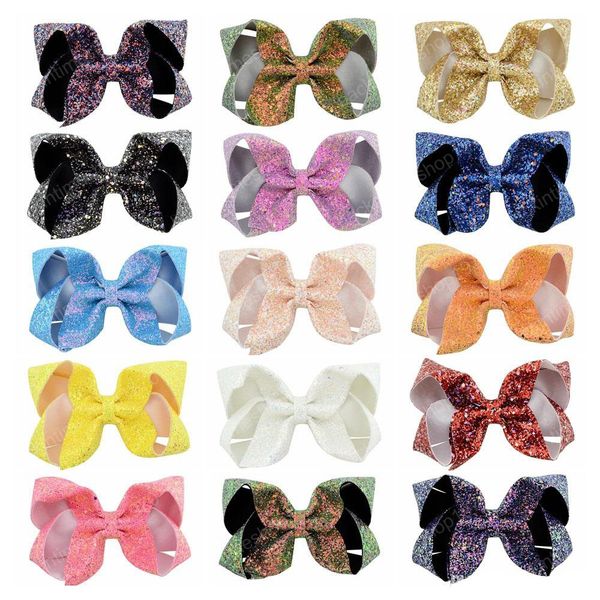 6inch glitter hair bows with clips for kids girl boutique bling shinny bows hairgrips hair accessories, Slivery;white
6inch glitter hair bows with clips for kids girl boutique bling shinny bows hairgrips hair accessories, Slivery;white