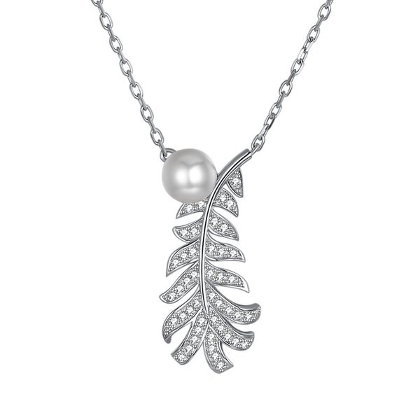 pixnor 925 sterling silver feather zircon necklace festive chain charm elegant pendant necklace for girls women
pixnor 925 sterling silver feather zircon necklace festive chain charm elegant pendant necklace for girls women