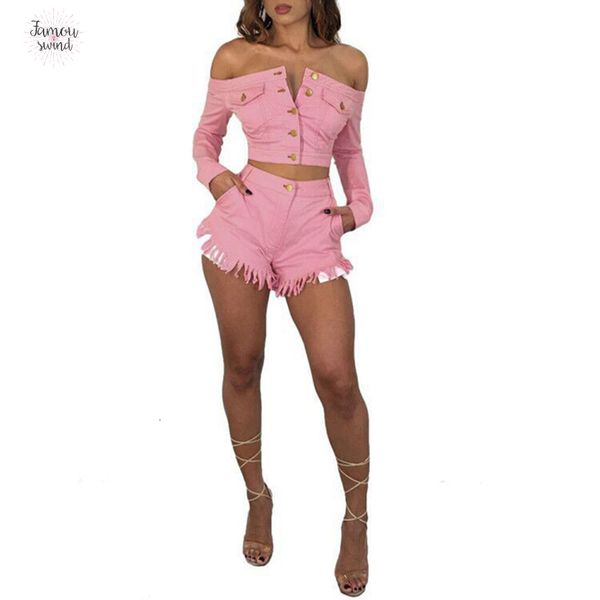 кисточка с плеча джинсовой 2 шт шт разрез шеи длинным рукавом crop top bodycon short sexy button pocket two костюм, Gray
кисточка с плеча джинсовой 2 шт шт разрез шеи длинным рукавом crop top bodycon short sexy button pocket two костюм, Gray